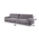 Cadenza 98" Loveseat, Gray Corduroy Acme