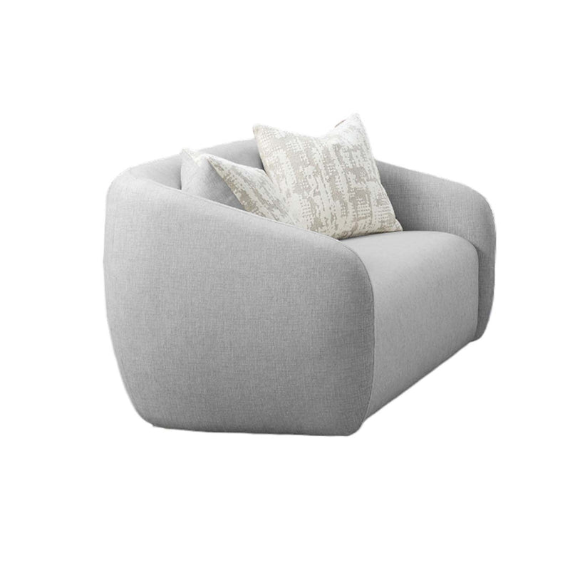 Etienne 67" Loveseat w/3 Pillows, Gray Linen Acme