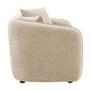 Keith 57" Loveseat w/2 Pillows, Beige Chenille Acme