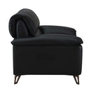 Eilene 83" Loveseat, Black Top Grain Leather Acme