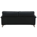 Eilene 83" Loveseat, Black Top Grain Leather Acme
