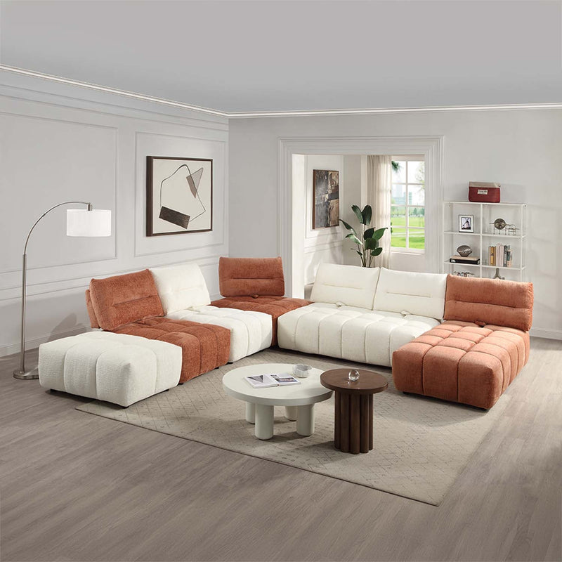 Loanna Modular - 67" Loveseat, Beige Linen Acme