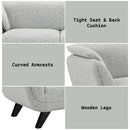 Nayeli 65" Loveseat, Light Gray Boucle Acme
