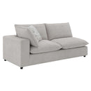 Marisa Modular Left Facing 84" Loveseat w/2 Pillows, Beige Boucle Acme