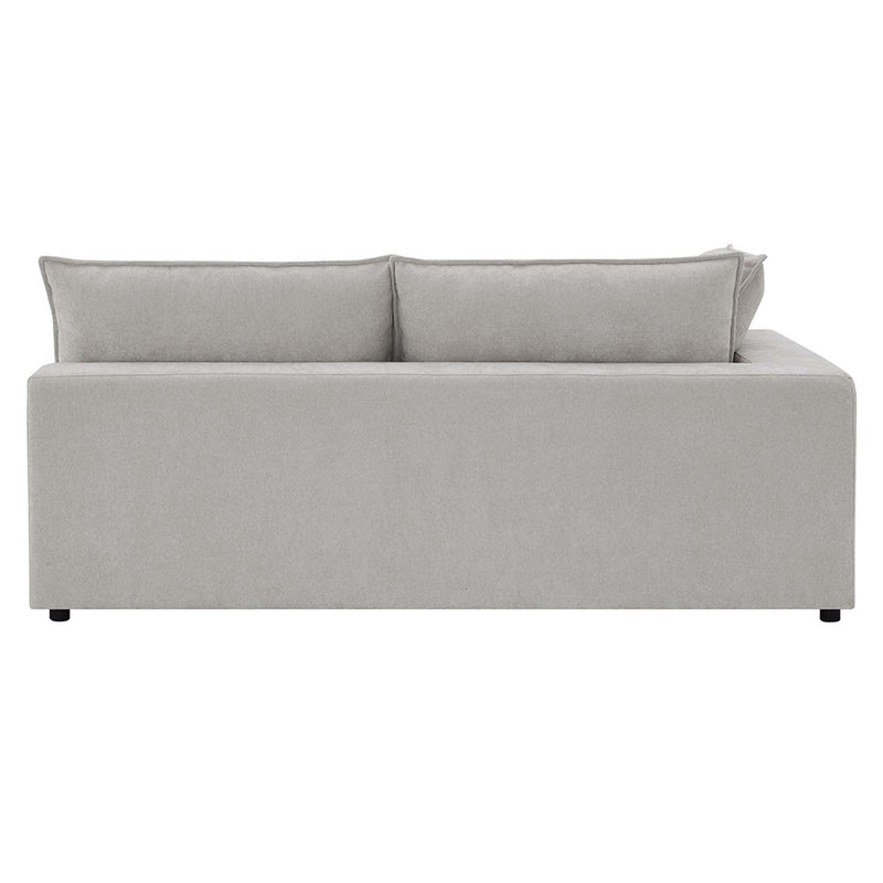 Marisa Modular Left Facing 84" Loveseat w/2 Pillows, Beige Boucle Acme