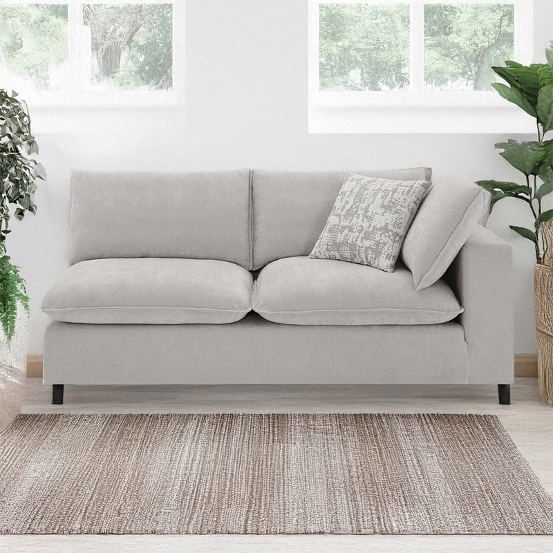 Marisa Modular RF 84" Loveseat w/2 Pillows, Beige Boucle Acme