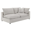 Marisa Modular RF 84" Loveseat w/2 Pillows, Beige Boucle Acme