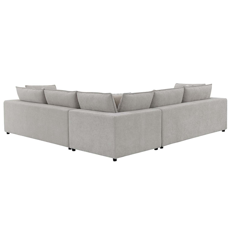 Marisa Modular RF 84" Loveseat w/2 Pillows, Beige Boucle Acme