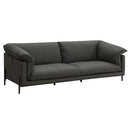 Tadi 69" Loveseat, Black Top Grain Leather Acme