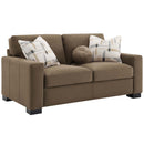 Darya 69" Loveseat w/3 Pillows, Brown Suede Fabric Acme