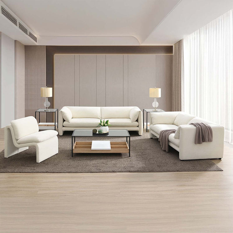 Jaeda 76" Loveseat, Beige Linen Acme