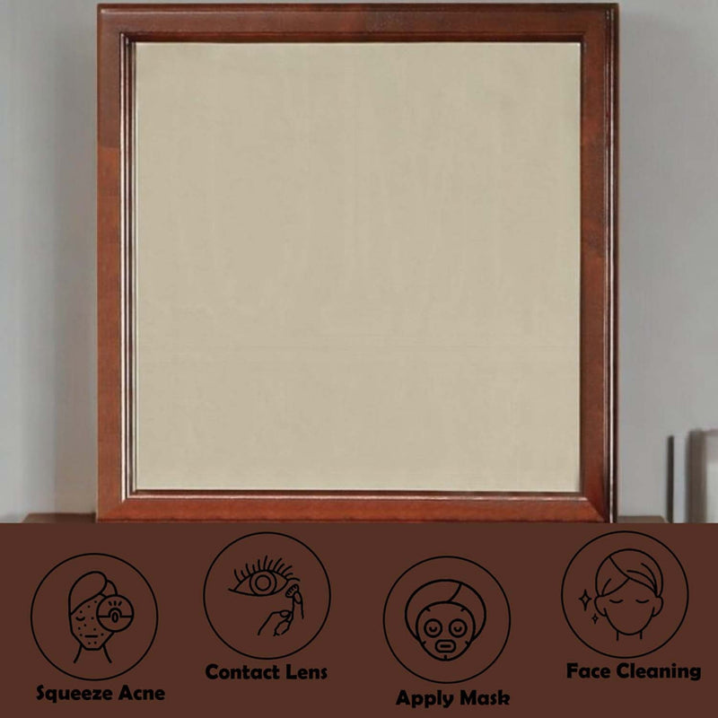 Louis Philippe III 36"x38" Mirror, Cherry Finish Acme