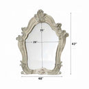 Versailles 48"x47" Mirror, Bone White Finish Acme