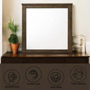 Merrilee 41"x40" Mirror, Oak Finish Acme