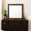 Merrilee 41"x40" Mirror, Oak Finish Acme