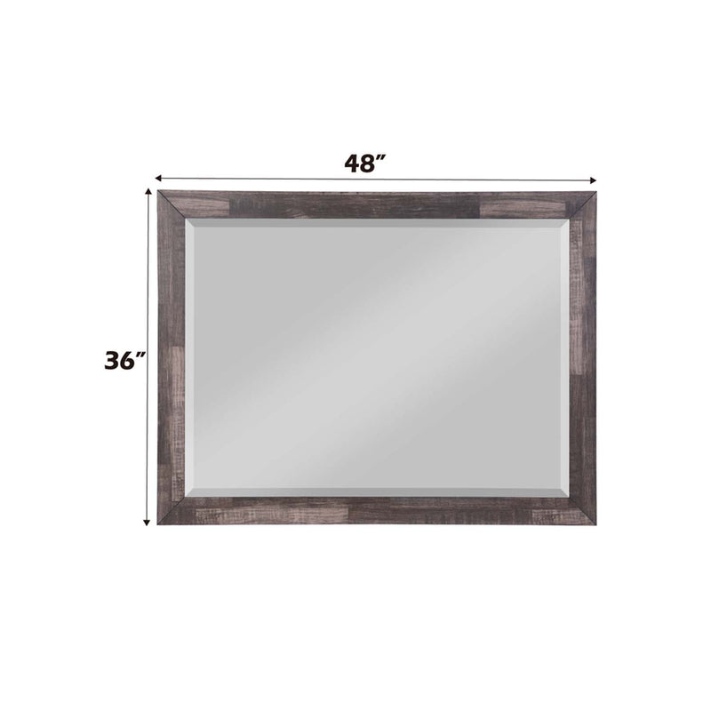 Juniper 48"x36" Mirror, Dark Oak Finish Acme