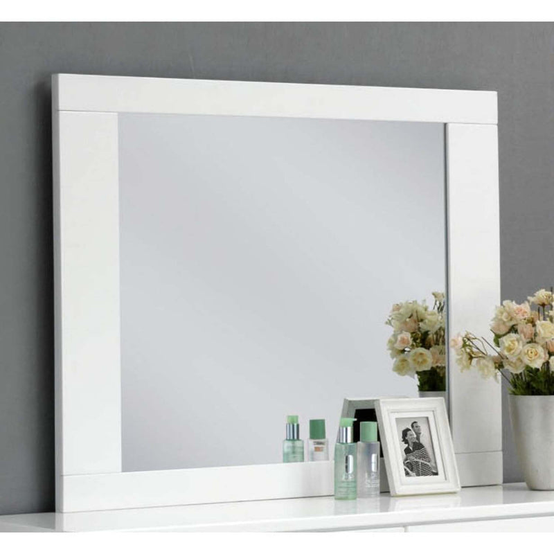 Lorimar 46"x37" Mirror, White Finish Acme