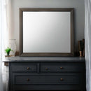Ireland 39"x35" Mirror, Gray Oak Finish Acme
