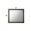 Ireland 39"x35" Mirror, Gray Oak Finish Acme