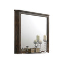 Elettra 43"x38" Mirror, Rustic Walnut Finish Acme