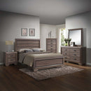 Lyndon 41"x39" Mirror, Weathered Gray Grain Finish Acme