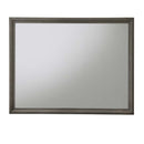 Carine II 45"x35" Mirror, Gray Finish Acme