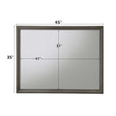 Carine II 45"x35" Mirror, Gray Finish Acme