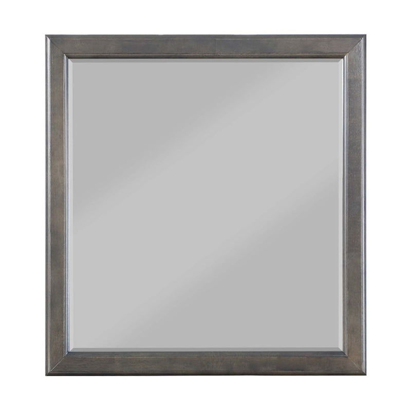 Louis Philippe 36"x38" Mirror, Dark Gray Finish Acme