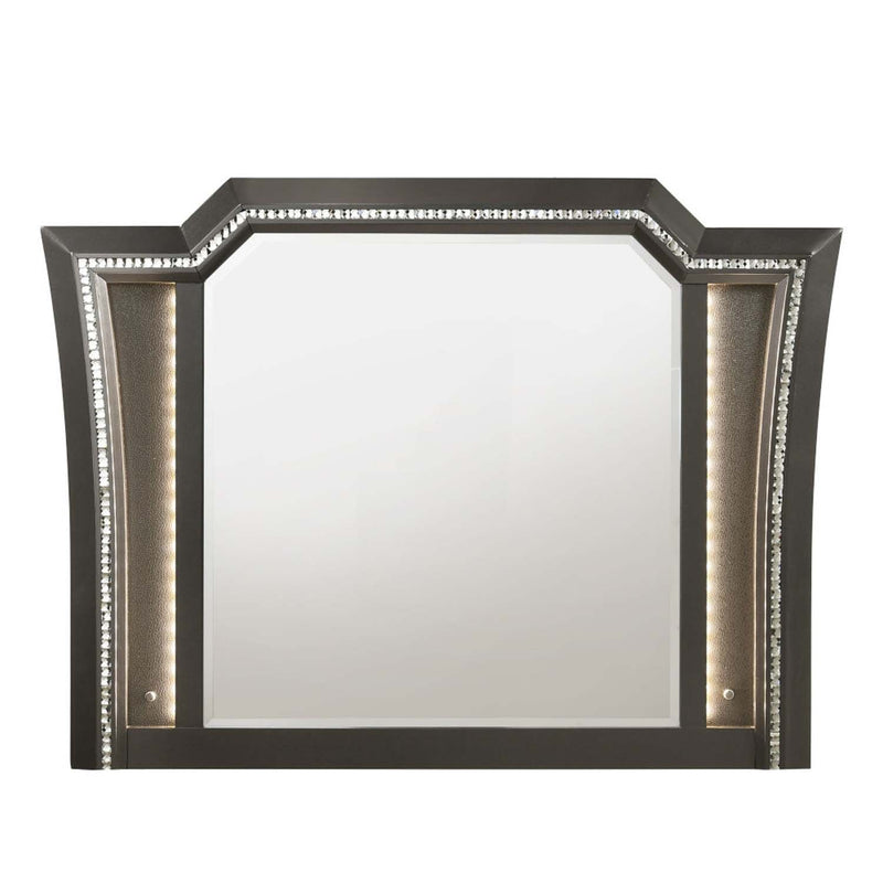Kaitlyn 51"x38" Mirror w/Led, Metallic Gray Finish Acme