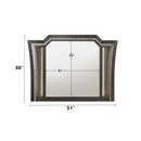 Kaitlyn 51"x38" Mirror w/Led, Metallic Gray Finish Acme