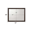 Tablita 47"x36" Mirror, Dark Merlot Finish Acme