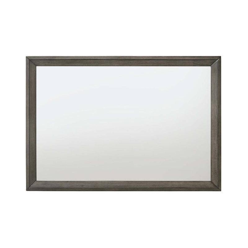 Escher 46"x32" Mirror, Gray Oak Finish Acme