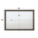 Escher 46"x32" Mirror, Gray Oak Finish Acme