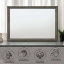 Escher 46"x32" Mirror, Gray Oak Finish Acme