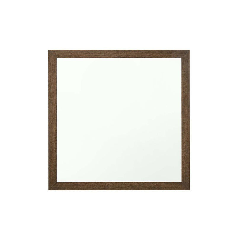 Miquell 40"x40" Mirror, Oak Finish Acme
