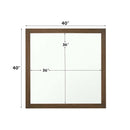 Miquell 40"x40" Mirror, Oak Finish Acme