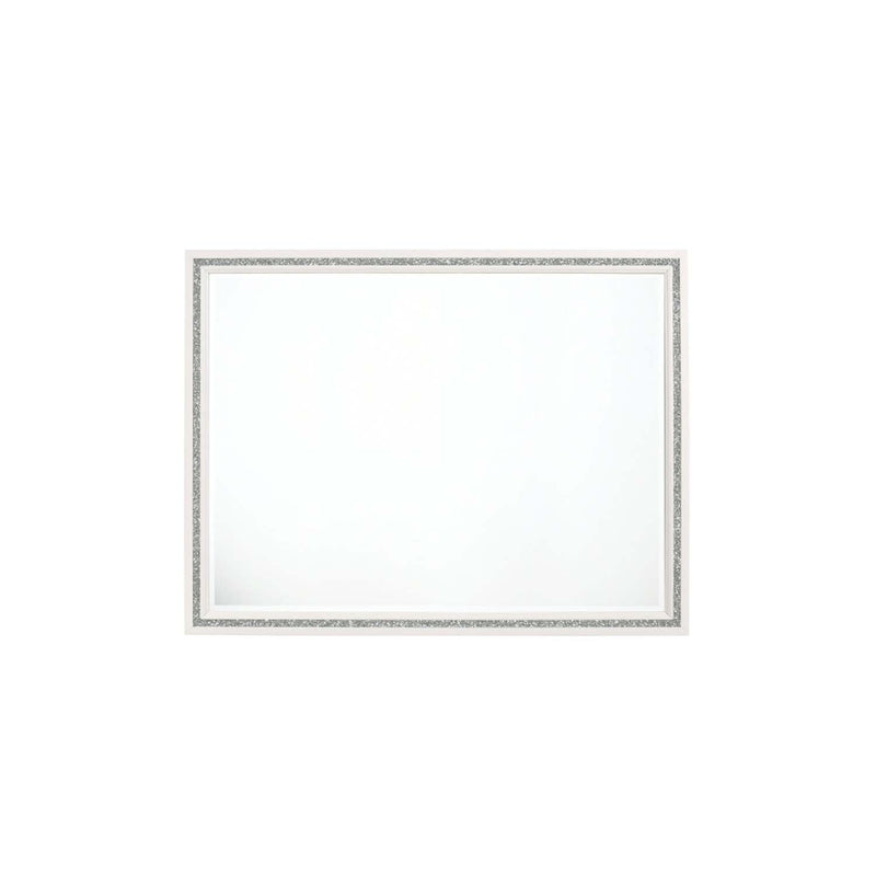 Haiden 46"x35" Mirror, White Finish Acme