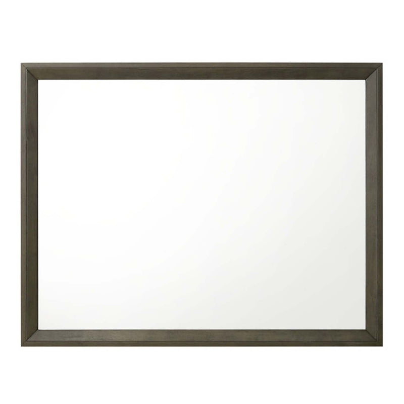 Ilana 45"x35" Mirror, Gray Finish Acme