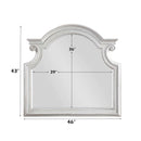 Florian 46"x43" Mirror, Antique White Finish Acme