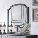 House Beatrice 39"x35" Mirror, Charcoal Finish Acme