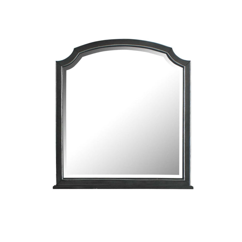 House Beatrice 39"x35" Mirror, Charcoal Finish Acme