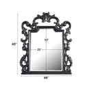 House Delphine 48"x40" Mirror, Charcoal Finish Acme