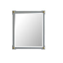 House Marchese 41"x26" Mirror, Pearl Gray Finish Acme