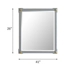 House Marchese 41"x26" Mirror, Pearl Gray Finish Acme