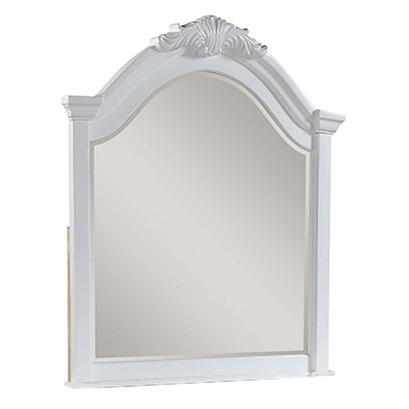 Estrella 41"x43" Mirror, White Finish Acme