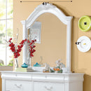 Estrella 41"x43" Mirror, White Finish Acme