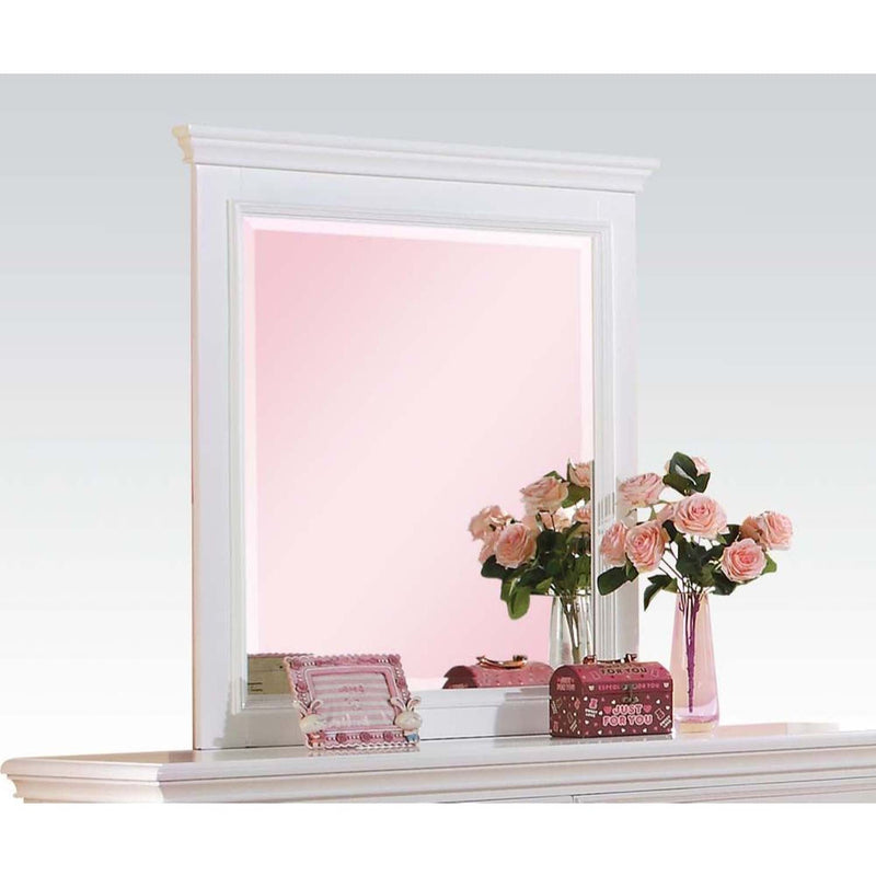 Lacey 35"x39" Mirror, White Finish Acme