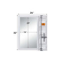 Cargo Vanity 26"x32" Mirror, White Finish Acme