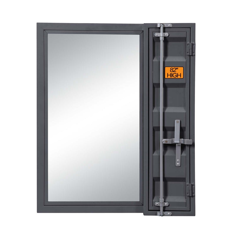 Cargo Vanity 26"x32" Mirror, Gunmetal Finish Acme