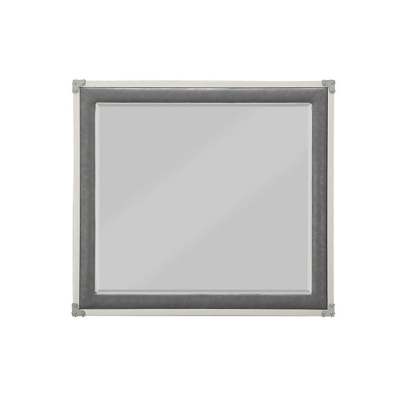 Orchest 36"x40" Mirror, Gray Finish Acme